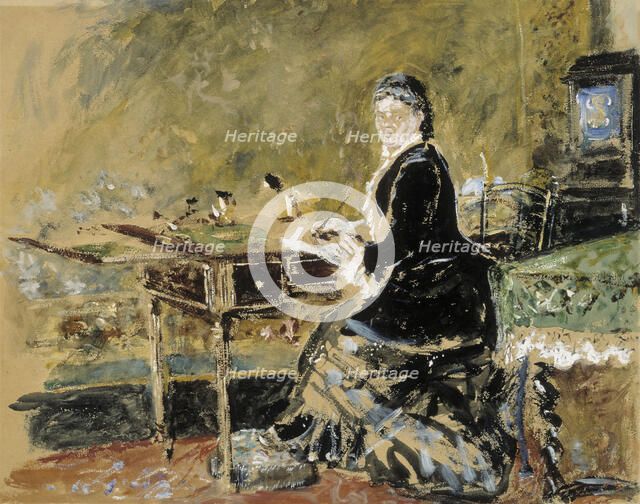 Mrs Caroline Schloss, 1870-1906. Creator: Ernst Josephson.