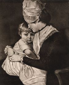 Mrs Carwardine and Child c1775, (1912).Artist: George Romney