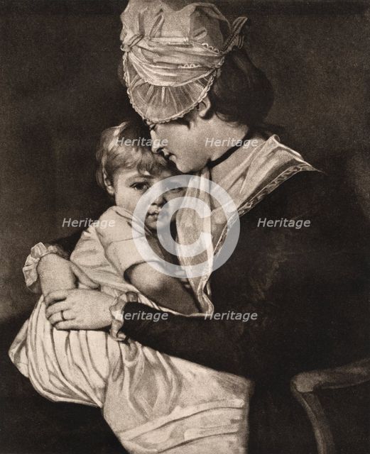 'Mrs Carwardine and Child', c1775, (1912).Artist: George Romney