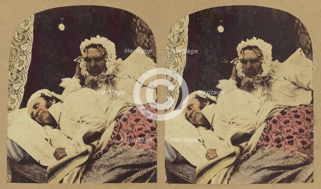 Mrs. Caudle's Curtain Lectures, about 1860. Creator: London Stereoscopic & Photographic Co.