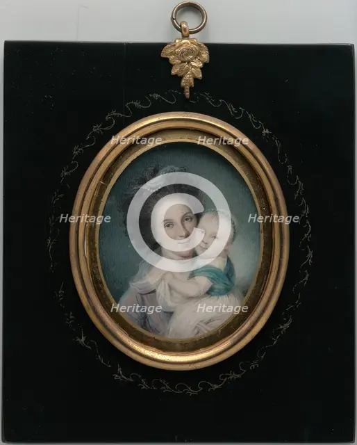 Mrs. Charles Willson Peale (Rachel Brewer) and Baby Eleanor, 1790. Creator: Charles Willson Peale.