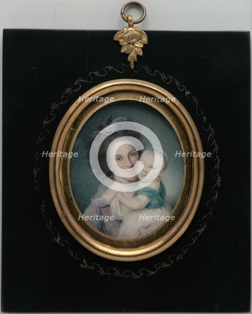 Mrs. Charles Willson Peale (Rachel Brewer) and Baby Eleanor, 1790. Creator: Charles Willson Peale.