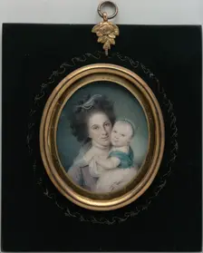 Mrs. Charles Willson Peale (Rachel Brewer) and Baby Eleanor, 1790. Creator: Charles Willson Peale