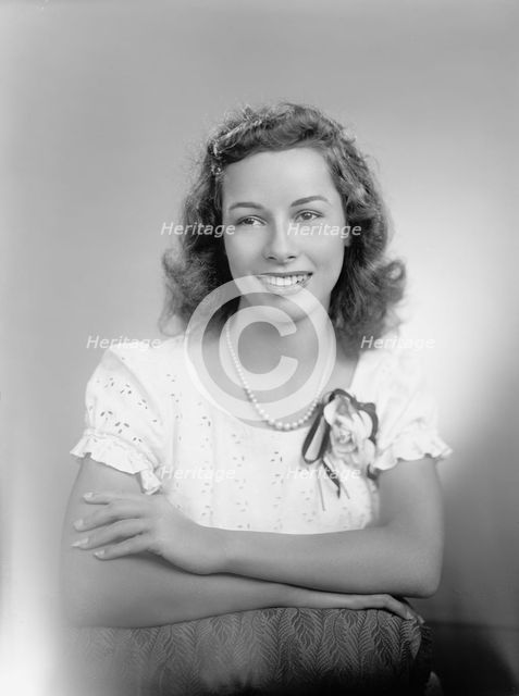 Mrs Charles W Bramlett - Portrait, 1945. Creator: Harris & Ewing.