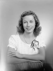 Mrs Charles W Bramlett - Portrait, 1945. Creator: Harris & Ewing