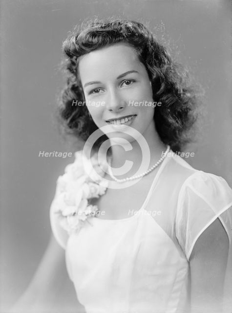 Mrs Charles W Bramlett - Portrait, 1945. Creator: Harris & Ewing.