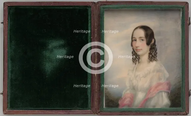 Mrs. Christopher Grant Perry (Frances Sargeant), ca. 1840. Creator: Richard Morrell Staigg.