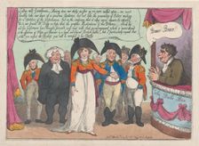 Mrs. Clarke's Farewell To Her Audience. Tailpiece, April 1, 1809., April 1, 1809. Creator: Thomas Rowlandson