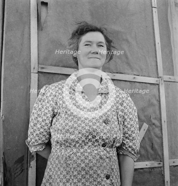 Mrs. Cleaver is raising five sons on new farm, Malheur County, Oregon, 1939. Creator: Dorothea Lange.