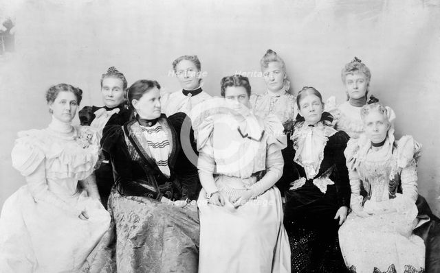 Mrs. Cleveland and the ladies of the Cabinet, no. 2, c1897. Creator: Frances Benjamin Johnston.