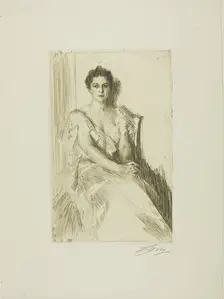 Mrs. Cleveland II, 1899. Creator: Anders Leonard Zorn