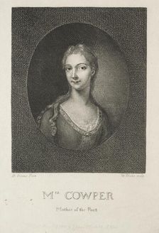 Mrs. Cowper, Mother of the Poet, 1802. Creator: William Blake (British, 1757-1827)