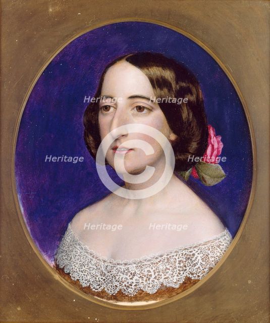 Mrs Coventry Patmore, pre 1856. Artist: John Brett.