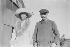 Mrs. Craig Biddle and J.A. Armstrong walking together, 1910. Creator: Bain News Service