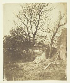 Mrs. Craik Seated Outdoors, 1850/59. Creators: Unknown, Benjamin Mulock