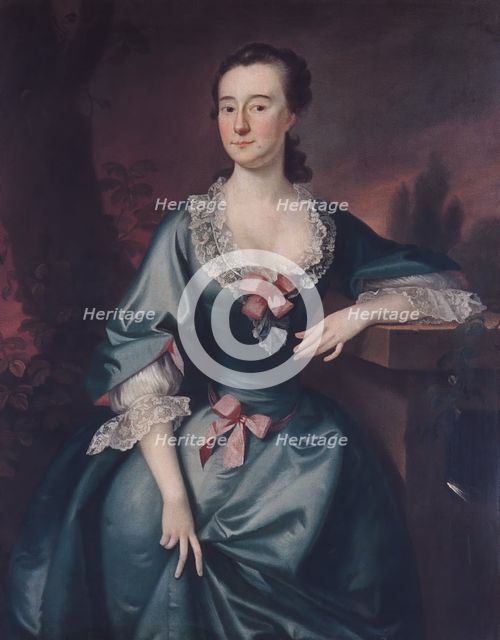 Mrs. David Chesebrough, 1754. Creator: Joseph Blackburn.
