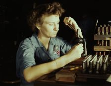 Mrs. Doris Duke, who is 26 and a mother of one child, Corpus Christi, Texas, 1942. Creator: Howard Hollem