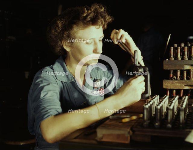 Mrs. Doris Duke, who is 26 and a mother of one child, Corpus Christi, Texas, 1942. Creator: Howard Hollem.