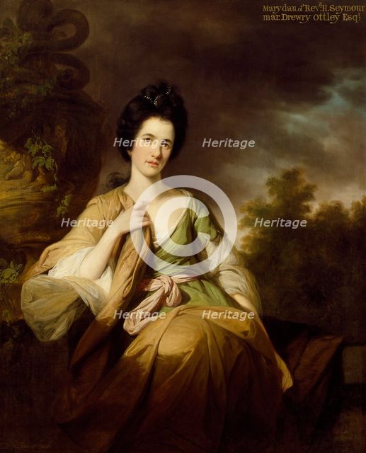 Mrs Drewry Ottley, 1768. Artist: Tilly Kettle.