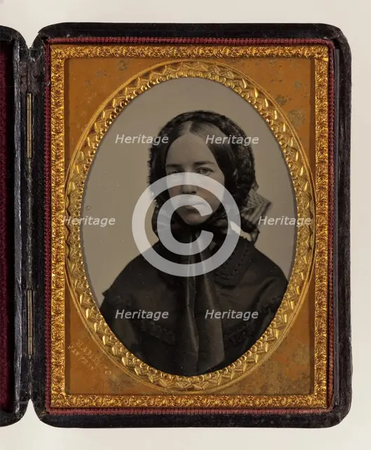 Mrs. Eugene Beauharnais Gibbs (formerly Mary Elizabeth Hoyt), between 1860 and 1870. Creator: Unknown.