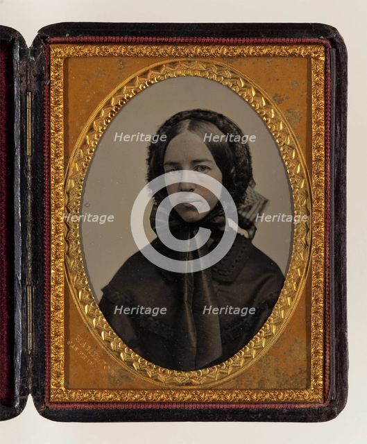 Mrs. Eugene Beauharnais Gibbs (formerly Mary Elizabeth Hoyt), between 1860 and 1870. Creator: Unknown.