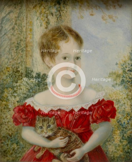 Mrs. Edward Loyd (C. Louisa Foster), ca. 1835. Creator: Mrs Dove.
