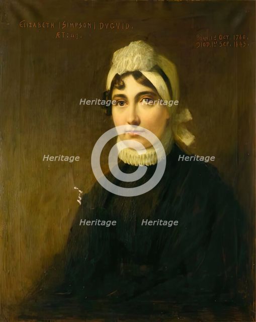Mrs Elizabeth Duguid (Posthumous Portrait), 1870. Creator: George Reid.