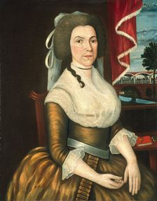 Mrs. Elizabeth Noyes Denison, c. 1790. Creators: Denison Limner, Joseph Steward