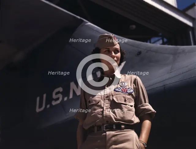Mrs. Eloise J. Ellis has been appointed by civil...Naval Air Base, Corpus Christi, Texas, 1942. Creator: Howard Hollem.