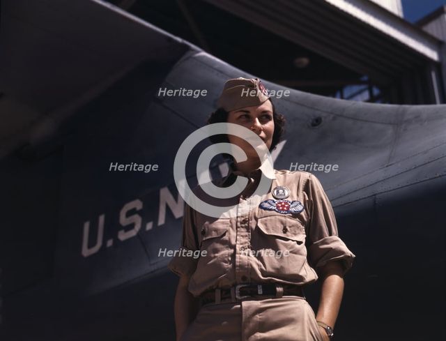 Mrs. Eloise J. Ellis has been appointed by civil...Naval Air Base, Corpus Christi, Texas, 1942. Creator: Howard Hollem.