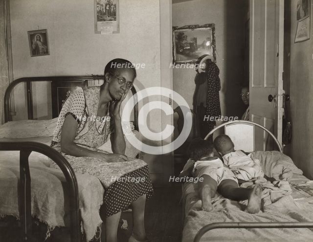 Mrs. Ella Watson, who has been a government charwoman..., Washington, D.C., 1942. Creator: Gordon Parks.