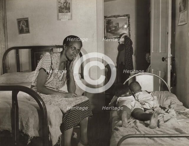 Mrs. Ella Watson, who has been a government charwoman..., Washington, D.C., 1942. Creator: Gordon Parks.