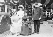 Mrs. F.D. Grant; Mrs. Francis M. Gibson; Mrs. U.S. Grant III; Gen. F.D. Grant, 1911. Creator: Bain News Service