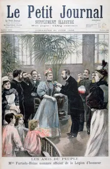 Mrs Furtado-Heine named Officer of the Legion of Honour, 1896. Creator: F Meaulle