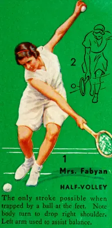 Mrs. Fabyan - Half-Volley c1935. Creator: Unknown