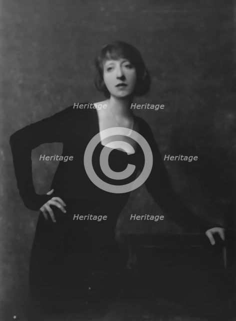 Mrs. Falk, portrait photograph, 1917 Nov. 28. Creator: Arnold Genthe.