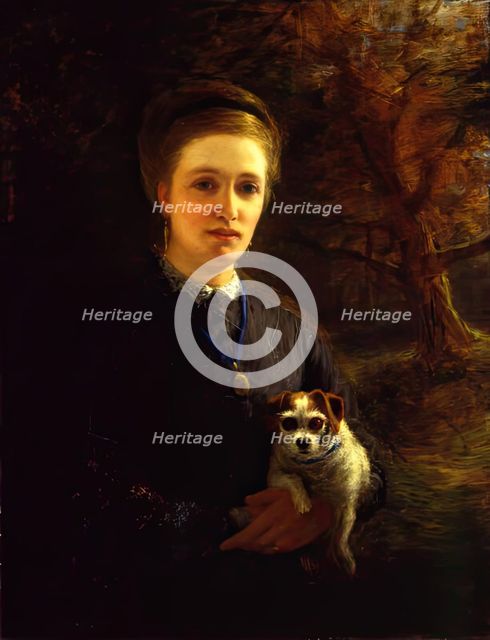 Mrs Farquharson of Finzean, The Artist's Stepmother, 1871. Creator: Joseph Farquharson.