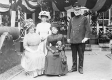 Mrs. F.D. Grant; Mrs. Francis M. Gibson; Mrs. U.S. Grant III; Gen. F.D. Grant, 1911. Creator: Bain News Service