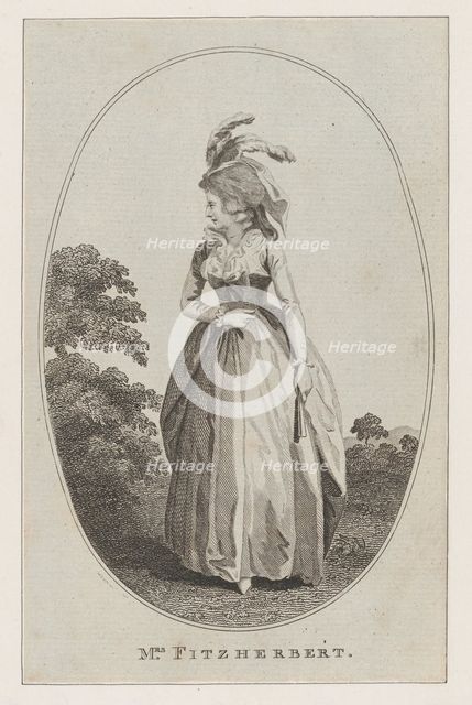 Mrs. Fitzherbert, 1786. Creator: J Cook.