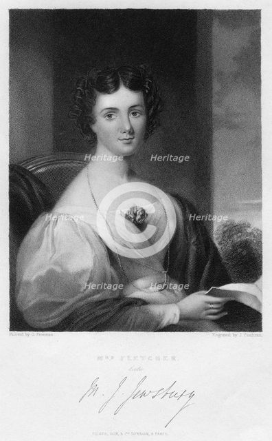 'Mrs Fletcher', c1830s.Artist: J Cochran