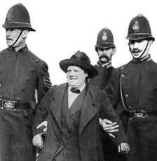 Mrs Flora Drummond, arrested in Hyde Park, London, 1914, (1935)
