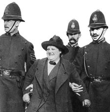 Mrs Flora Drummond, arrested in Hyde Park, London, 1914, (1935)