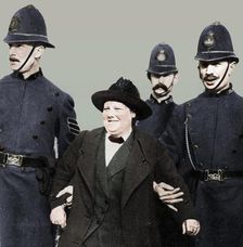 Mrs Flora Drummond, arrested in Hyde Park, London, 1914, (1935)