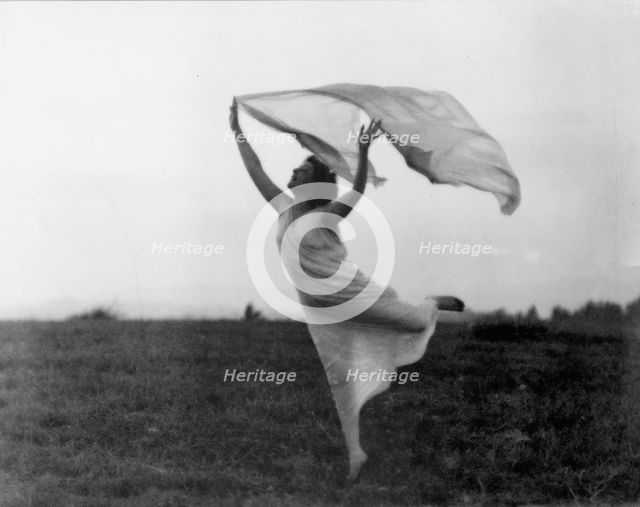 Mrs. Florence Fleming Noyes in a scarf dance, between 1900 and 1915. Creator: Frances Benjamin Johnston.
