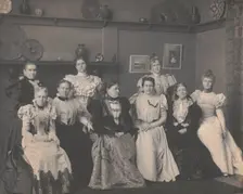 Mrs. Frances F. Cleveland and ladies of the cabinet, Jan. 4, 1897. Creator: Frances Benjamin Johnston