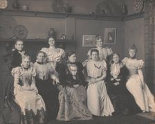 Mrs. Frances F. Cleveland and ladies of the cabinet, Jan. 4, 1897. Creator: Frances Benjamin Johnston