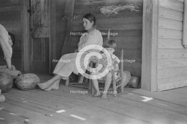 Mrs. Frank Tengle and Laura Minnie Lee Tengle..., near Moundville, Hale County, Alabama, 1936. Creator: Walker Evans.
