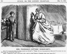 Mrs. Frummage's Birthday Dinner-Party 1866. Creator: Charles Samuel Keene