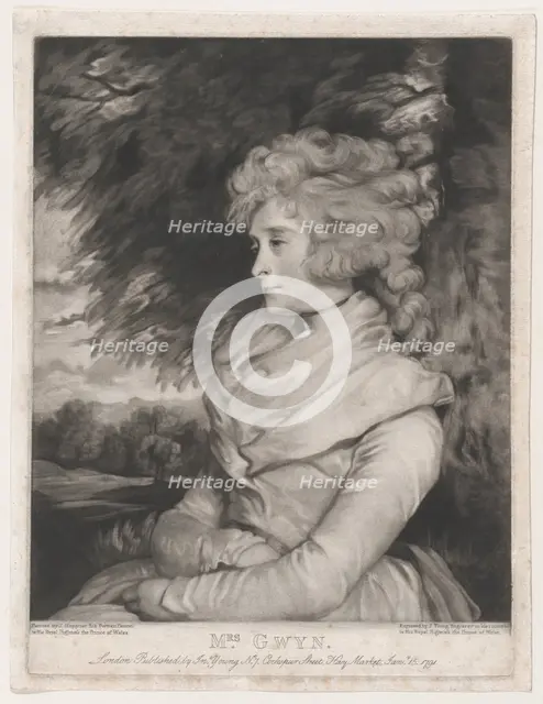 Mrs. Gwyn, January 15, 1791. Creator: John Young.
