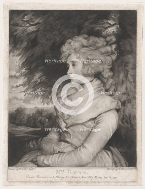 Mrs. Gwyn, January 15, 1791. Creator: John Young.